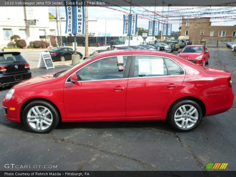 Salsa Red / Titan Black 2010 Volkswagen Jetta TDI Sedan