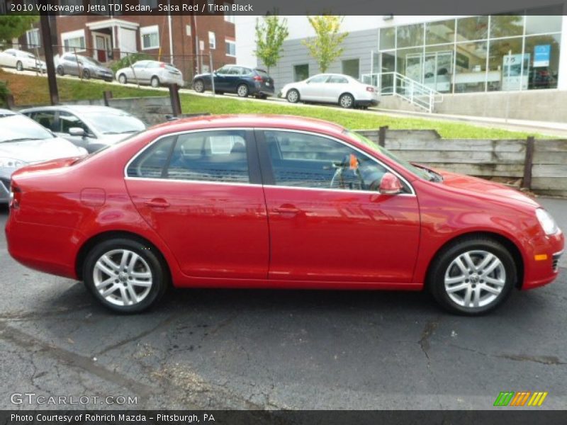 Salsa Red / Titan Black 2010 Volkswagen Jetta TDI Sedan