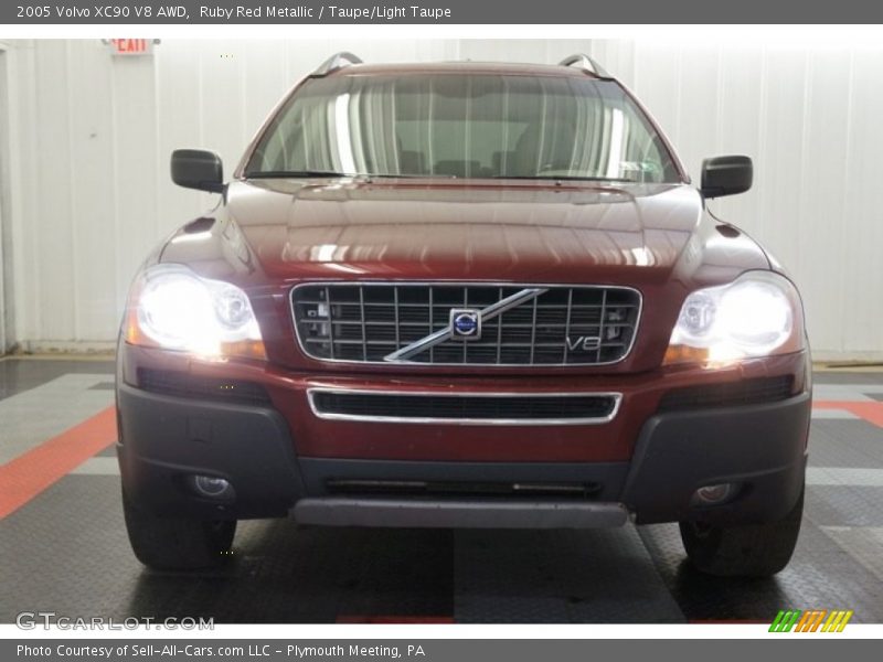 Ruby Red Metallic / Taupe/Light Taupe 2005 Volvo XC90 V8 AWD