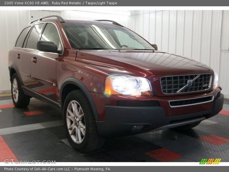 Ruby Red Metallic / Taupe/Light Taupe 2005 Volvo XC90 V8 AWD
