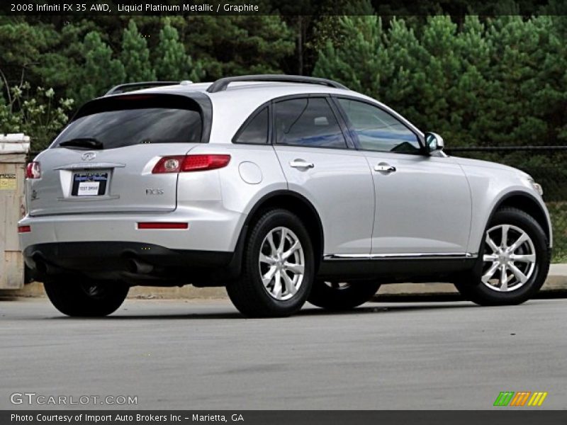 Liquid Platinum Metallic / Graphite 2008 Infiniti FX 35 AWD