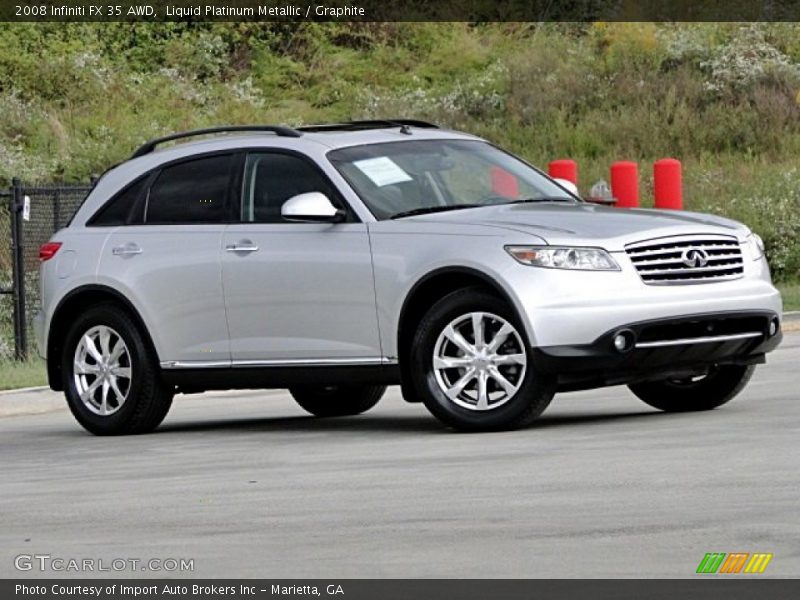 Liquid Platinum Metallic / Graphite 2008 Infiniti FX 35 AWD