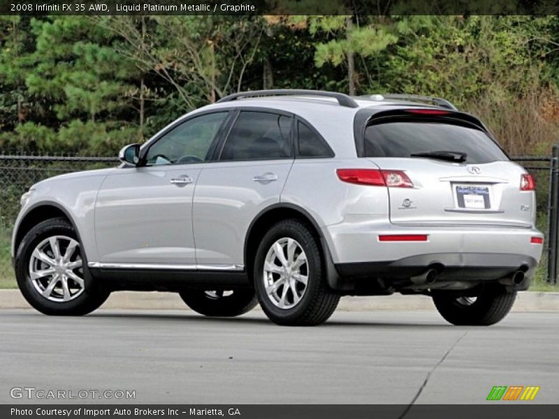 Liquid Platinum Metallic / Graphite 2008 Infiniti FX 35 AWD