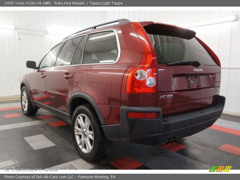 Ruby Red Metallic / Taupe/Light Taupe 2005 Volvo XC90 V8 AWD