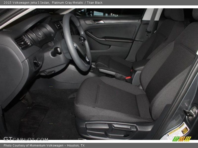 Front Seat of 2015 Jetta S Sedan
