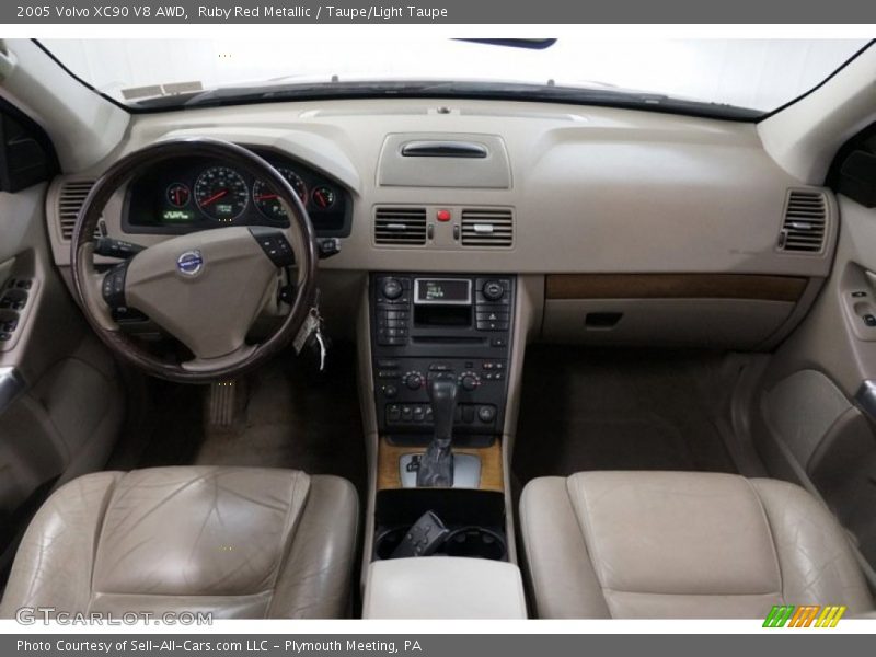 Ruby Red Metallic / Taupe/Light Taupe 2005 Volvo XC90 V8 AWD