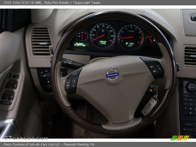 Ruby Red Metallic / Taupe/Light Taupe 2005 Volvo XC90 V8 AWD