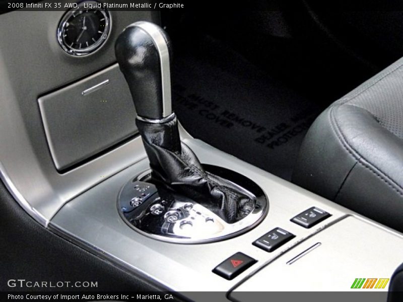 Liquid Platinum Metallic / Graphite 2008 Infiniti FX 35 AWD