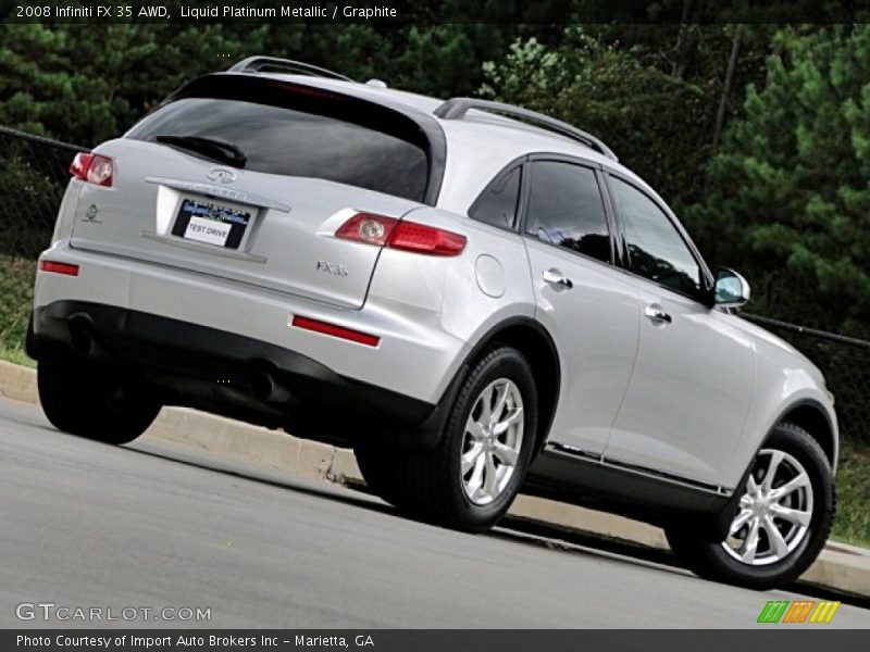 Liquid Platinum Metallic / Graphite 2008 Infiniti FX 35 AWD