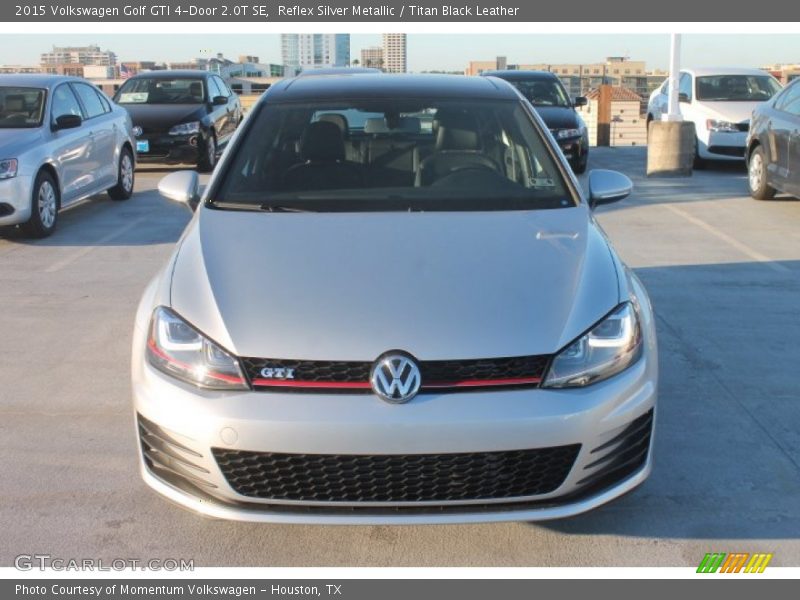 Reflex Silver Metallic / Titan Black Leather 2015 Volkswagen Golf GTI 4-Door 2.0T SE