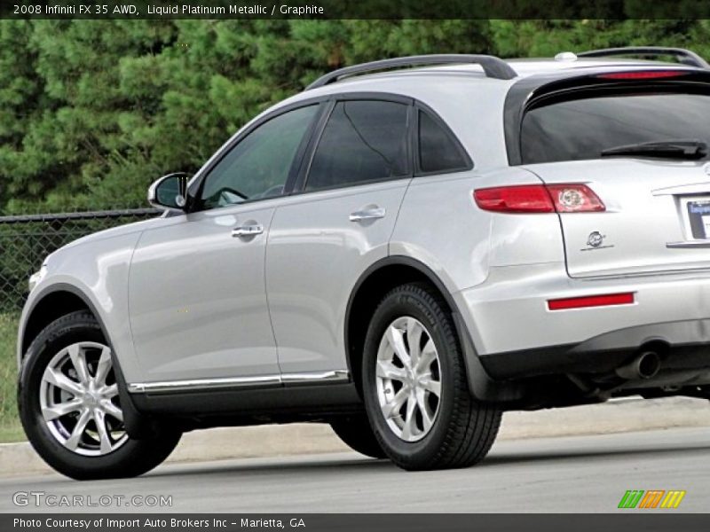 Liquid Platinum Metallic / Graphite 2008 Infiniti FX 35 AWD