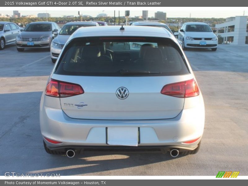 Reflex Silver Metallic / Titan Black Leather 2015 Volkswagen Golf GTI 4-Door 2.0T SE