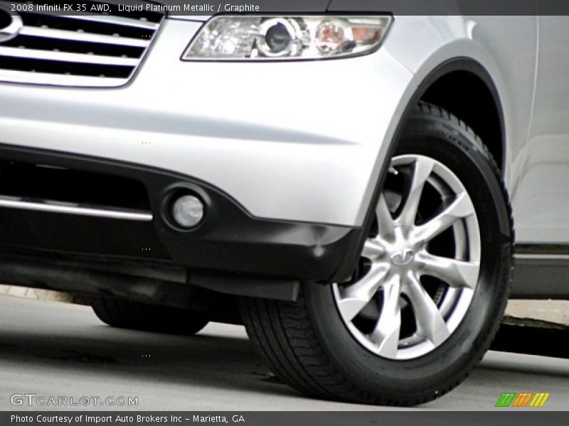 Liquid Platinum Metallic / Graphite 2008 Infiniti FX 35 AWD