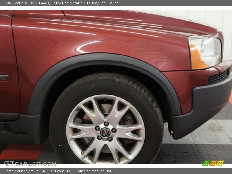 Ruby Red Metallic / Taupe/Light Taupe 2005 Volvo XC90 V8 AWD
