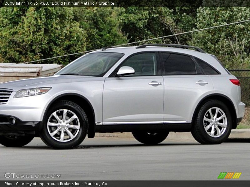 Liquid Platinum Metallic / Graphite 2008 Infiniti FX 35 AWD