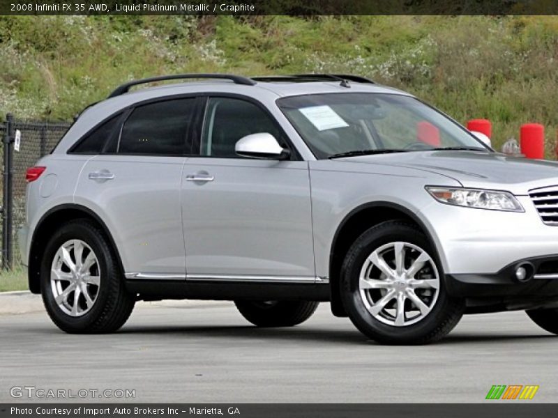 Liquid Platinum Metallic / Graphite 2008 Infiniti FX 35 AWD