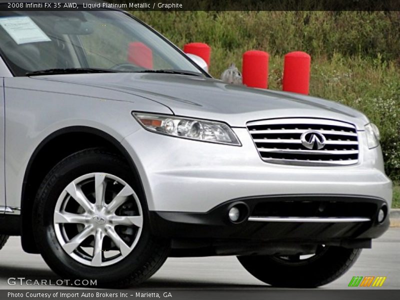 Liquid Platinum Metallic / Graphite 2008 Infiniti FX 35 AWD