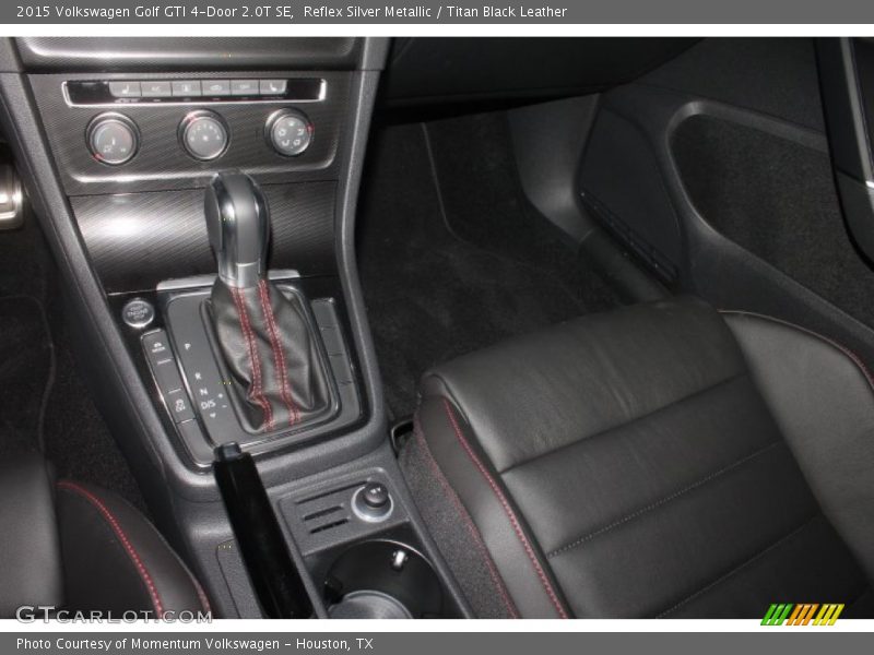Reflex Silver Metallic / Titan Black Leather 2015 Volkswagen Golf GTI 4-Door 2.0T SE