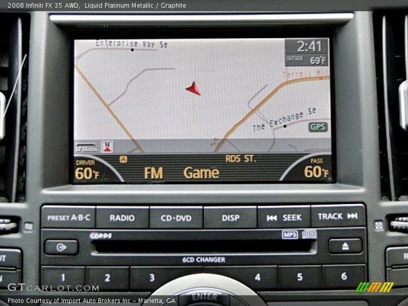 Liquid Platinum Metallic / Graphite 2008 Infiniti FX 35 AWD