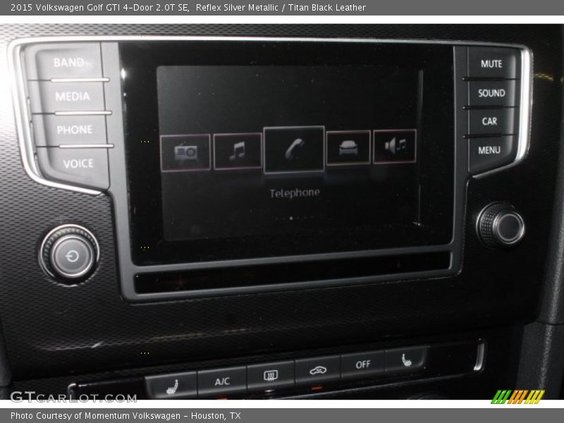 Reflex Silver Metallic / Titan Black Leather 2015 Volkswagen Golf GTI 4-Door 2.0T SE