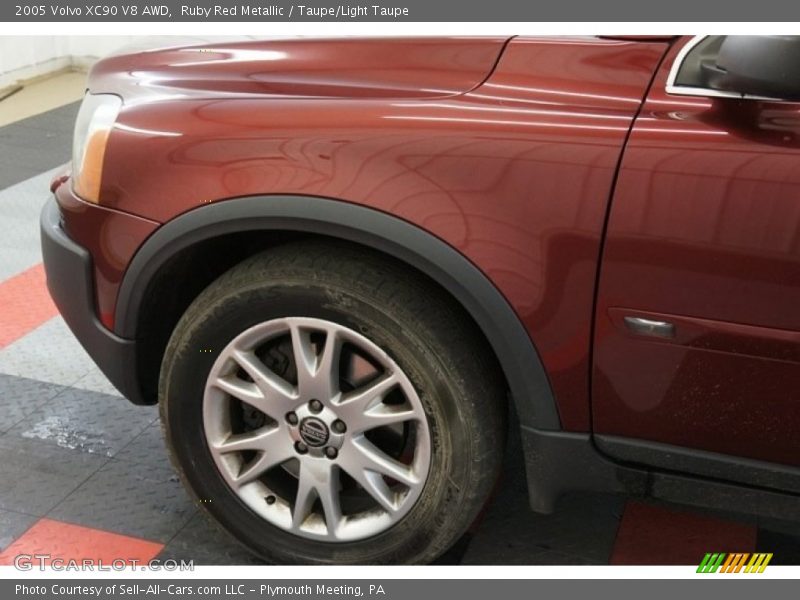 Ruby Red Metallic / Taupe/Light Taupe 2005 Volvo XC90 V8 AWD
