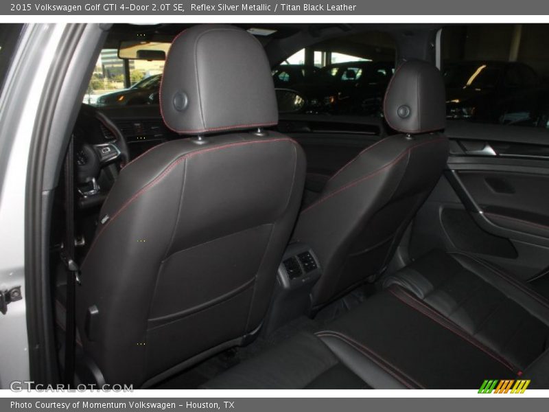 Reflex Silver Metallic / Titan Black Leather 2015 Volkswagen Golf GTI 4-Door 2.0T SE