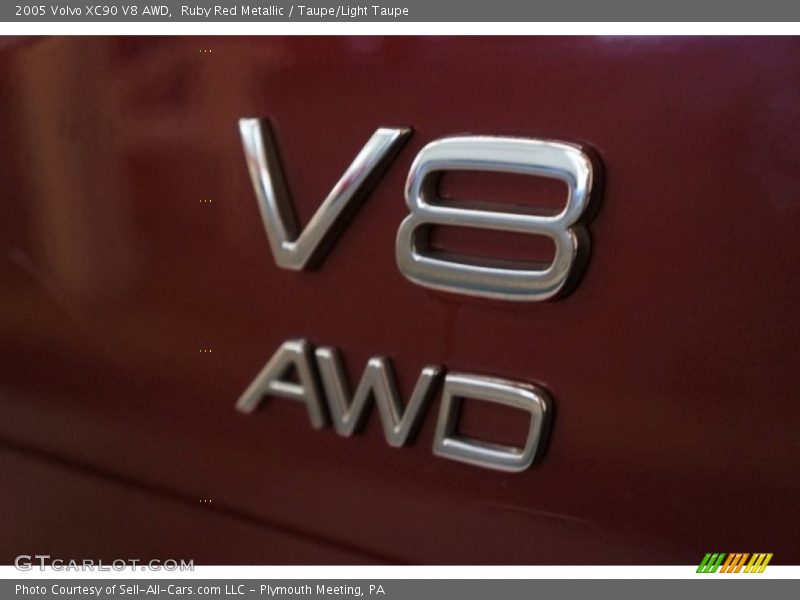 Ruby Red Metallic / Taupe/Light Taupe 2005 Volvo XC90 V8 AWD