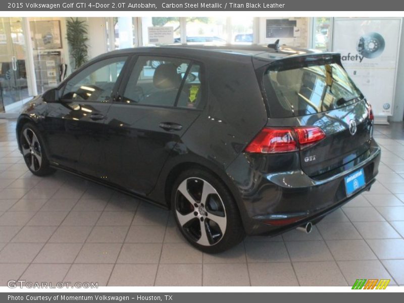 Carbon Steel Metallic / Titan Black Leather 2015 Volkswagen Golf GTI 4-Door 2.0T Autobahn