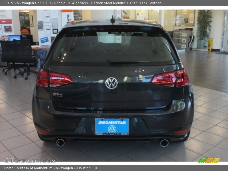 Carbon Steel Metallic / Titan Black Leather 2015 Volkswagen Golf GTI 4-Door 2.0T Autobahn
