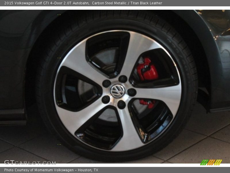 Carbon Steel Metallic / Titan Black Leather 2015 Volkswagen Golf GTI 4-Door 2.0T Autobahn