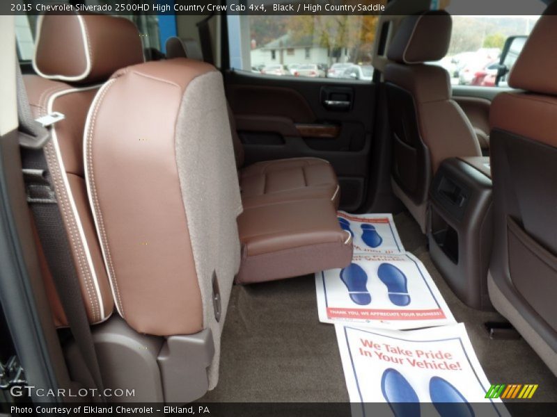 Rear Seat of 2015 Silverado 2500HD High Country Crew Cab 4x4