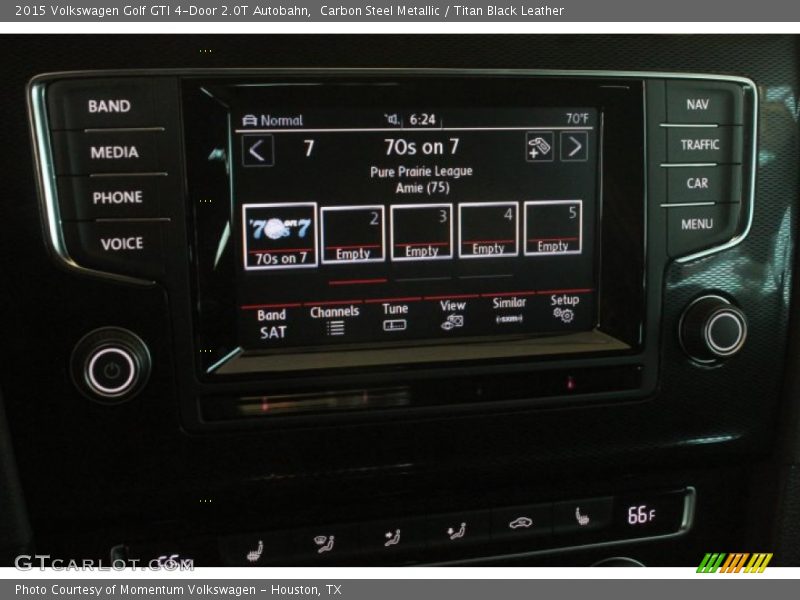 Carbon Steel Metallic / Titan Black Leather 2015 Volkswagen Golf GTI 4-Door 2.0T Autobahn