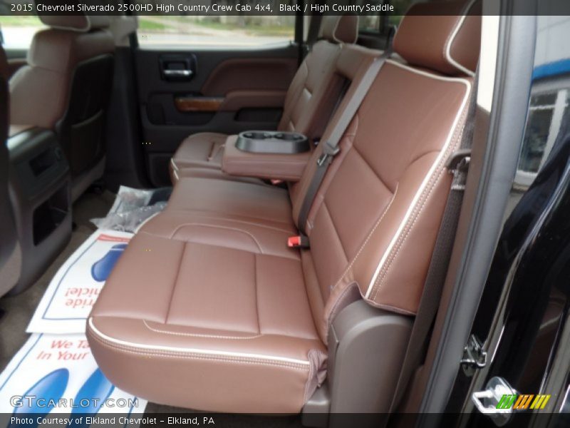 Rear Seat of 2015 Silverado 2500HD High Country Crew Cab 4x4