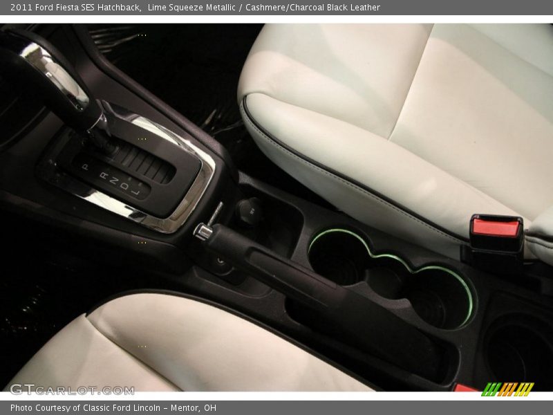 Lime Squeeze Metallic / Cashmere/Charcoal Black Leather 2011 Ford Fiesta SES Hatchback