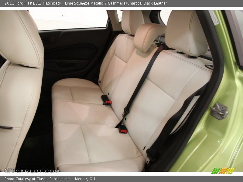 Lime Squeeze Metallic / Cashmere/Charcoal Black Leather 2011 Ford Fiesta SES Hatchback