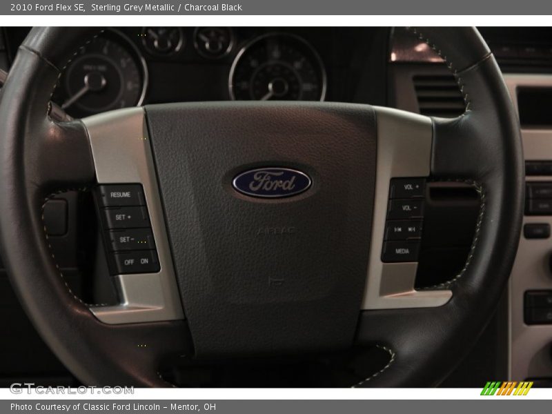 Sterling Grey Metallic / Charcoal Black 2010 Ford Flex SE