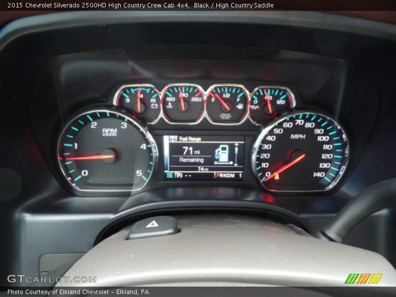  2015 Silverado 2500HD High Country Crew Cab 4x4 High Country Crew Cab 4x4 Gauges
