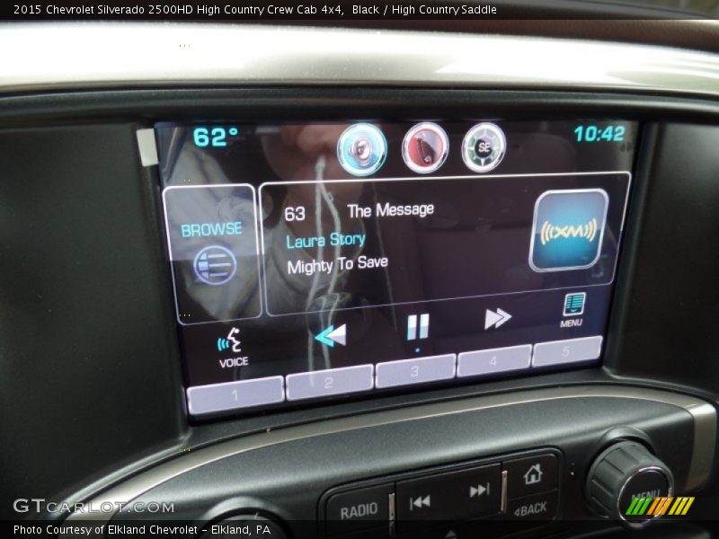 Controls of 2015 Silverado 2500HD High Country Crew Cab 4x4