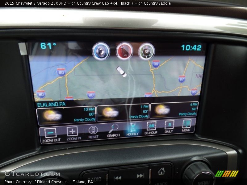 Navigation of 2015 Silverado 2500HD High Country Crew Cab 4x4