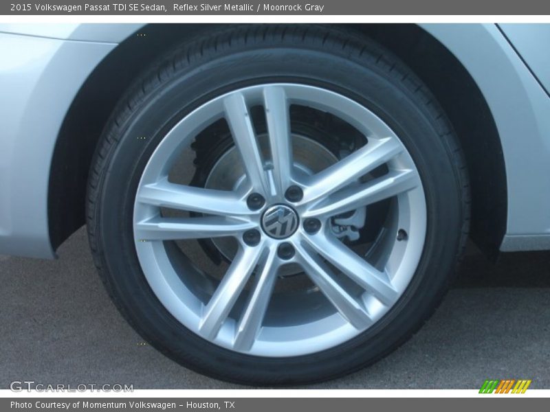 Reflex Silver Metallic / Moonrock Gray 2015 Volkswagen Passat TDI SE Sedan