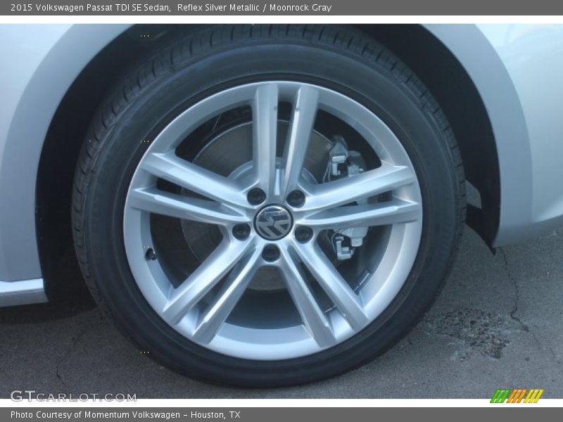 Reflex Silver Metallic / Moonrock Gray 2015 Volkswagen Passat TDI SE Sedan