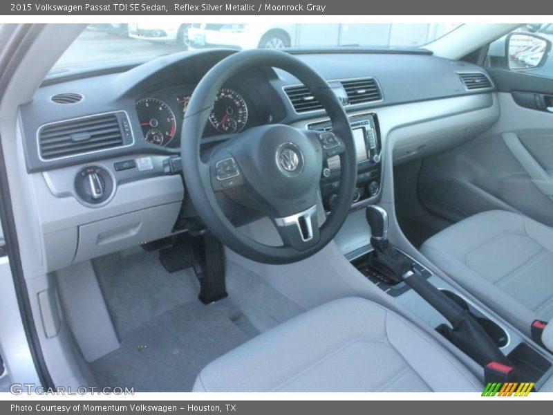 Moonrock Gray Interior - 2015 Passat TDI SE Sedan 