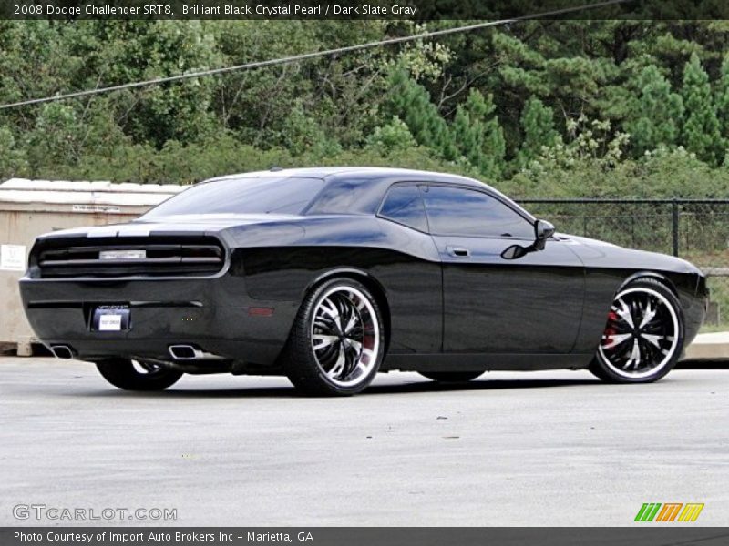 Brilliant Black Crystal Pearl / Dark Slate Gray 2008 Dodge Challenger SRT8