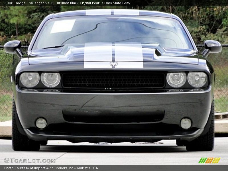 Brilliant Black Crystal Pearl / Dark Slate Gray 2008 Dodge Challenger SRT8