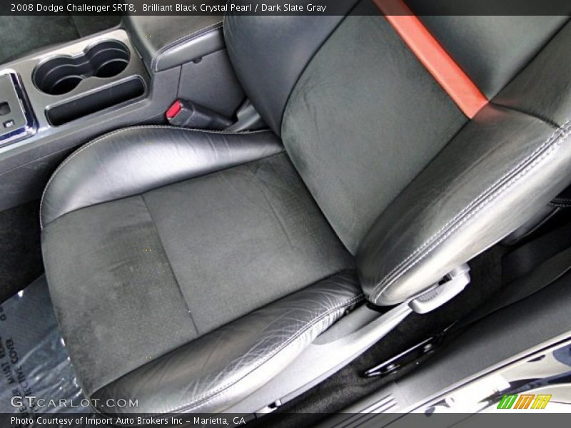 Brilliant Black Crystal Pearl / Dark Slate Gray 2008 Dodge Challenger SRT8