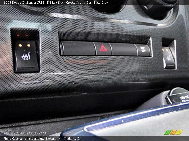 Brilliant Black Crystal Pearl / Dark Slate Gray 2008 Dodge Challenger SRT8