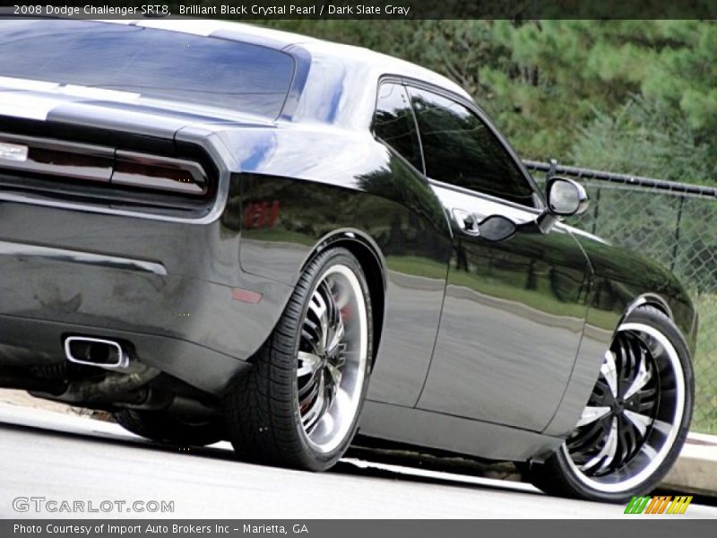 Brilliant Black Crystal Pearl / Dark Slate Gray 2008 Dodge Challenger SRT8