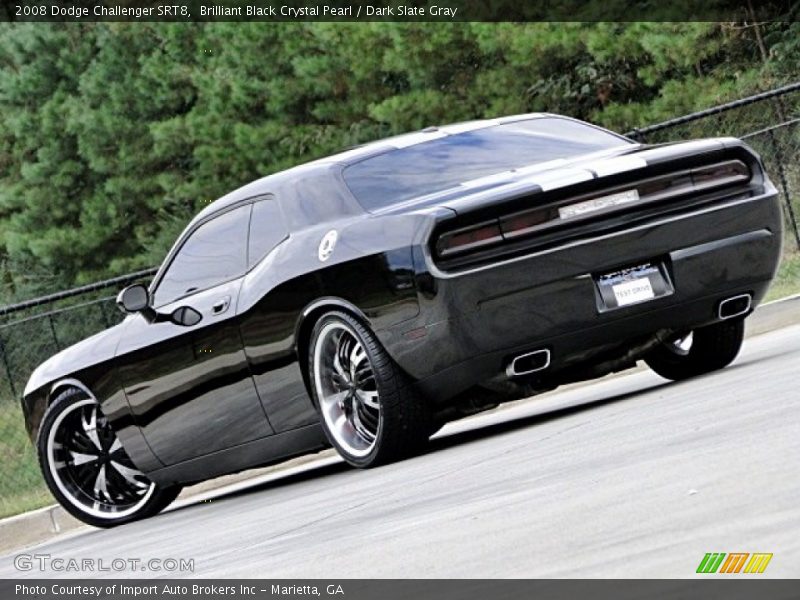 Brilliant Black Crystal Pearl / Dark Slate Gray 2008 Dodge Challenger SRT8