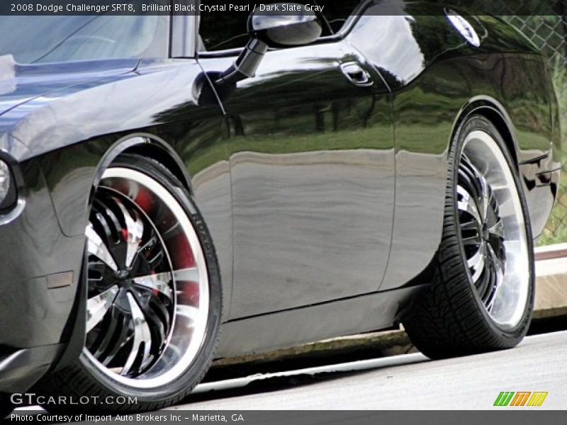 Brilliant Black Crystal Pearl / Dark Slate Gray 2008 Dodge Challenger SRT8