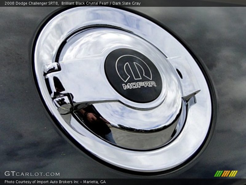 Brilliant Black Crystal Pearl / Dark Slate Gray 2008 Dodge Challenger SRT8